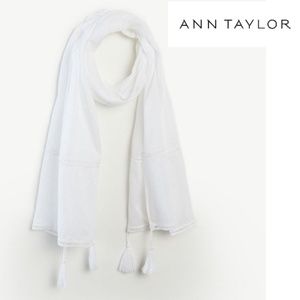 Ann Taylor embroidered scarf